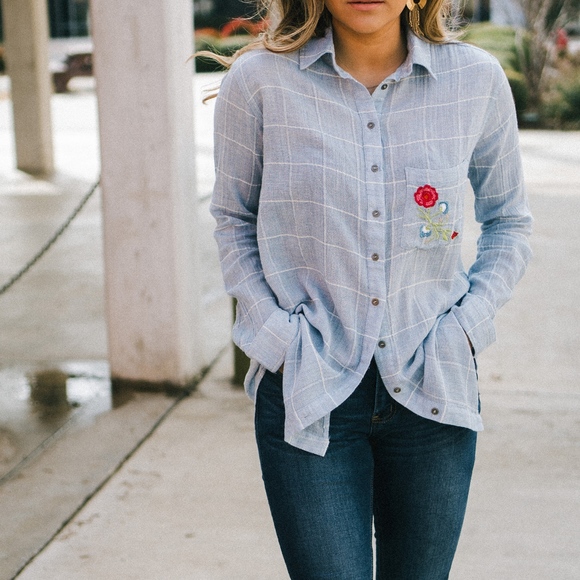 PPLA Stitched Embroidery Button Up - Picture 3 of 4